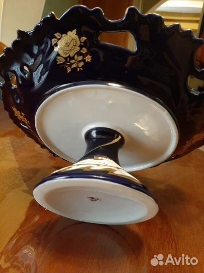 Ваза cobalt для фруктов