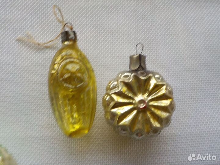 Елочные игрушки старые СССР лотом 8 шт