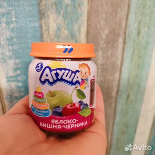 Пюре фруктовое разное