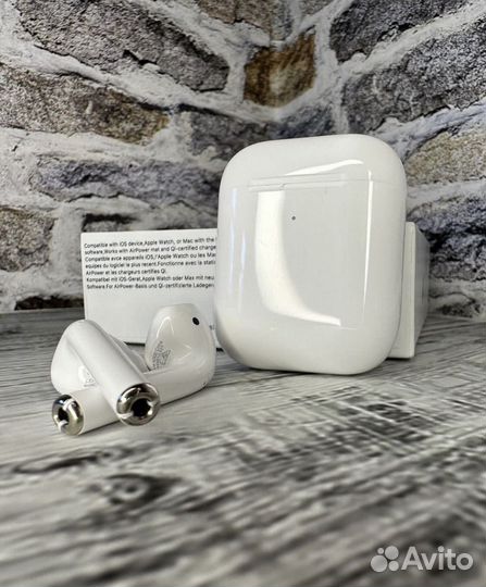 Наушники airpods 2 lux магазин гарантия