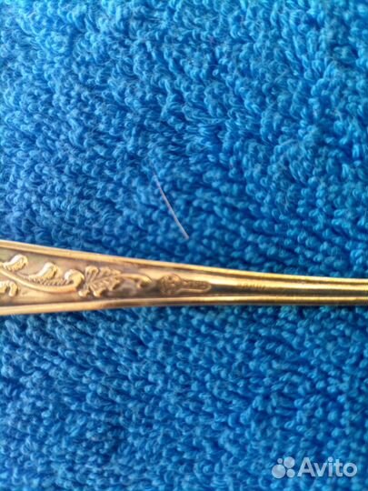 Набор чайных ложек с позолотой времён СССР