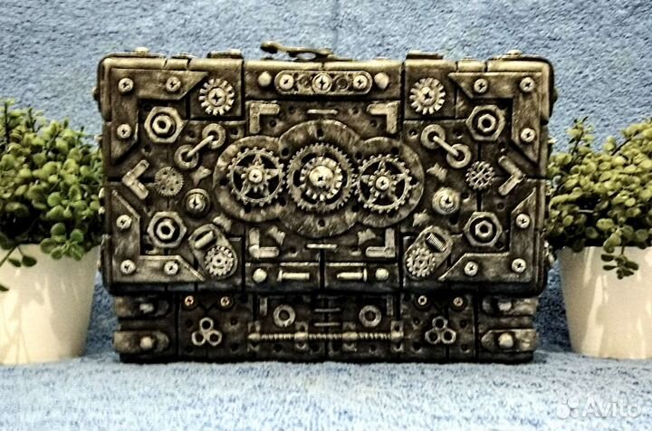 Шкатулка купюрница в стиле лофт