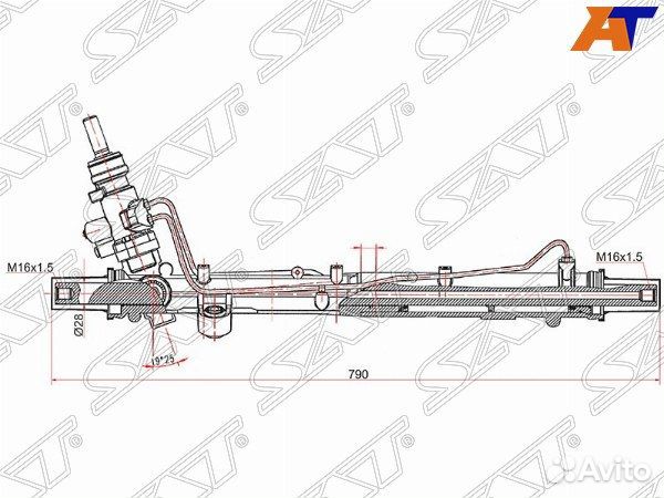 Рейка рулевая volkswagen transporter