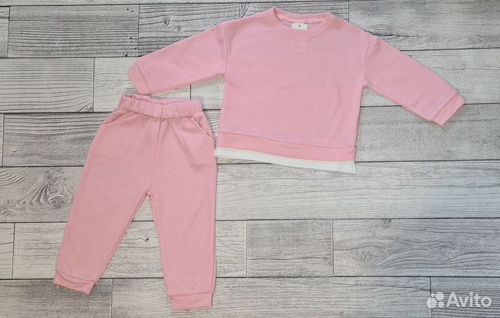 Новый 68-98 Детский комплект для малышей девочки