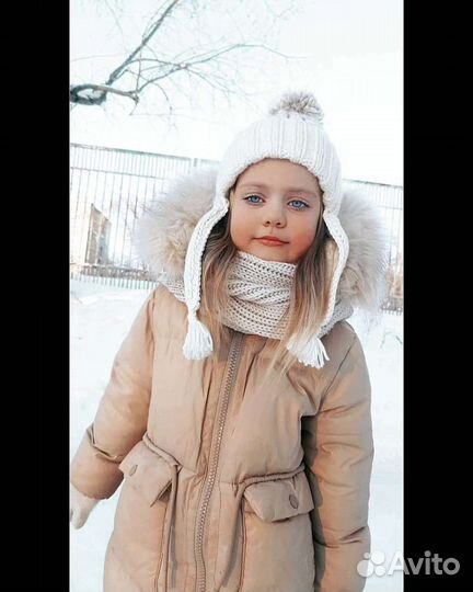 Шапка ушанка, шарф