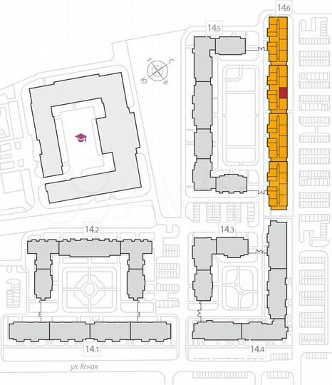 2-к. квартира, 53,7 м², 8/8 эт.