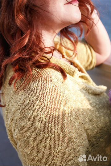 Вязаное платье длинное летнее