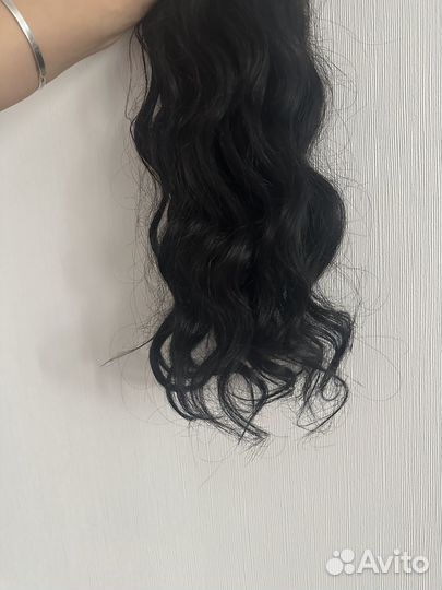 Волосы для наращивания кудрявые бу