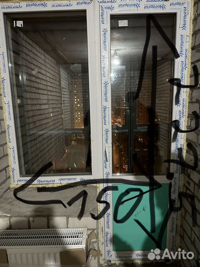 Балконный блок с дверью