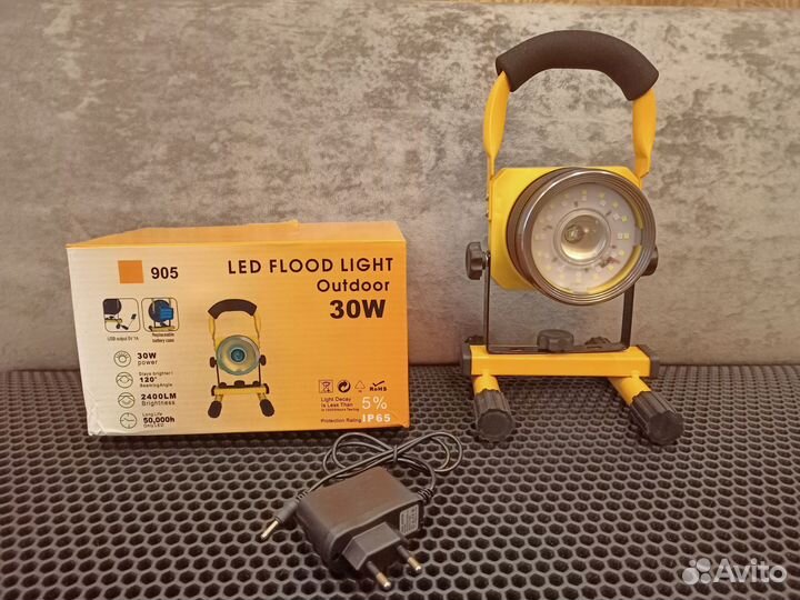 Светодиодный прожектор аккумуляторный