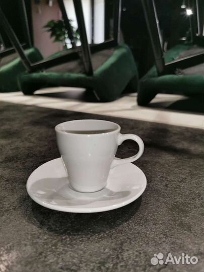 Кофейная пара С круглым блюдцем 90 мл