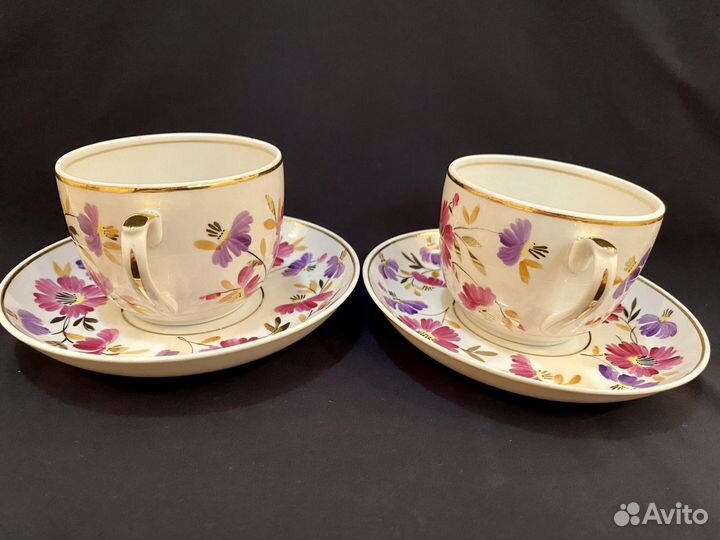 Чайные пары.Вербилки.Фарфор