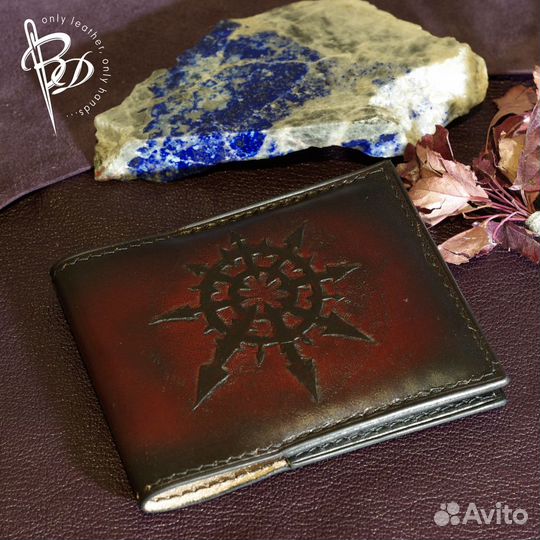 Обложка на удостоверение. Кожа. Вархаммер Handmade