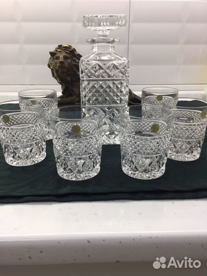 Штоф со стаканами Чехия