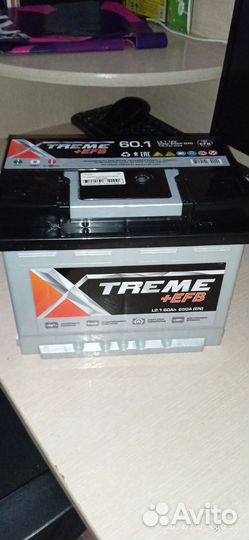 Аккумулятор 60. А/Ч R X- treme + EFB 650A