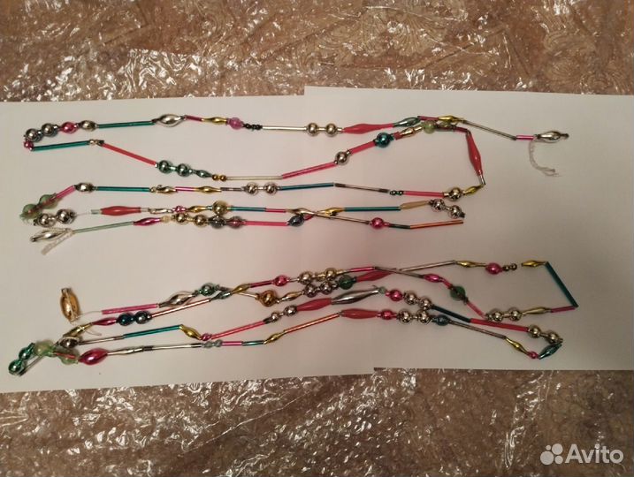 Новогодние бусы на елку СССР