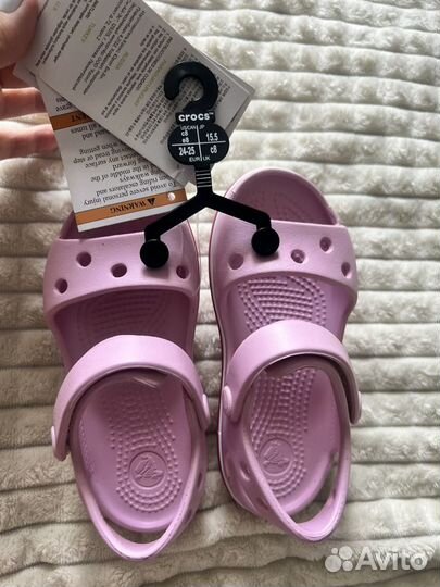 Новые сандали для девочки crocs c8