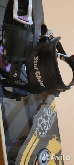 Сноуборд с креплениями