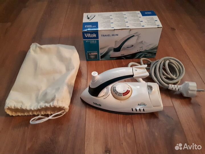 Дорожный утюг Vitek VT-1220 G новый, дорожный