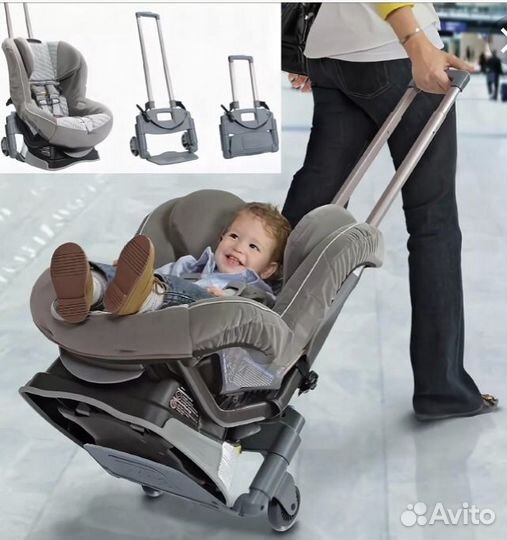 Тележка для перевозки автокресла в аэропортах, тра