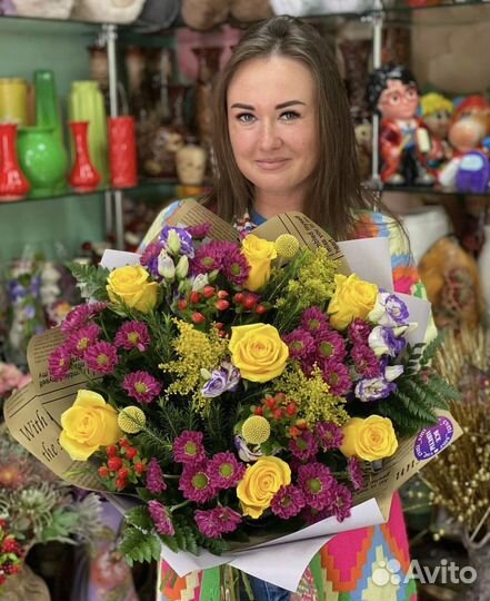 Цветы букеты розы корзины боксы доставка