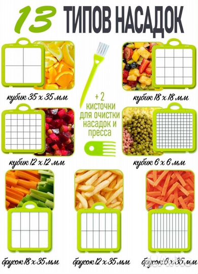 Терка шинковка измельчитель 22в1