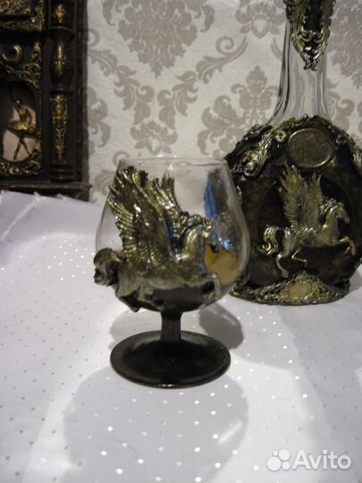 Именной набор для коньяка и виски. Бокалы, графин