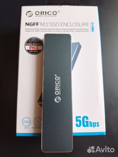 Корпус для жестких дисков m.2 SSD orico PVM2F нов