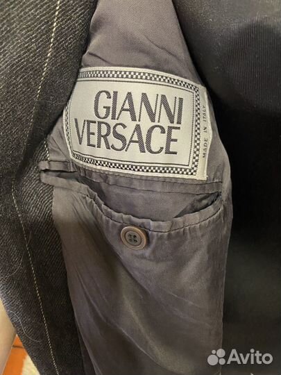 Пиджак из шерсти giann versace