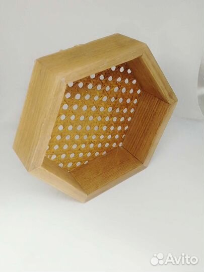 Мини поднос с ротангом