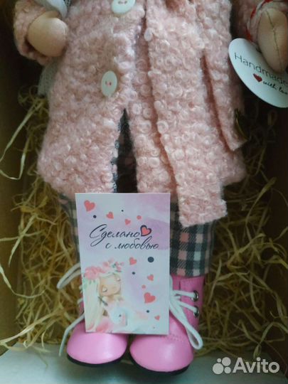 Интерьерная текстильная кукла ручной работы