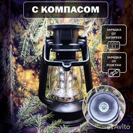 Фонарь светодиодный кемпинговый туристический