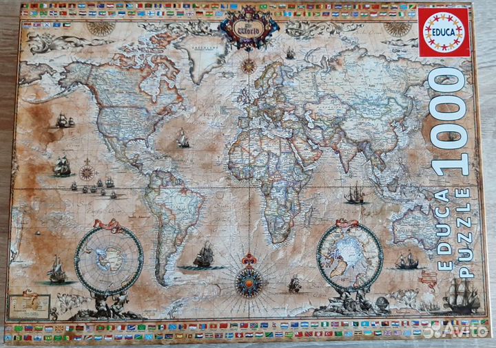 Пазлы Educa, Clementoni, Ravensburger 1000 деталей