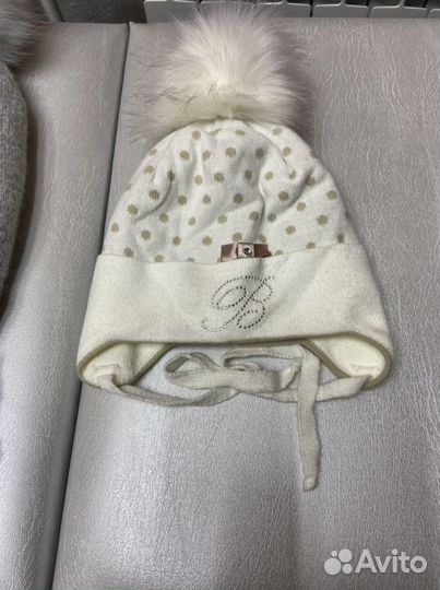 Шапка шлем зимняя для девочки новая