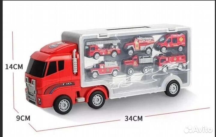 Игрушка автовоз с машинками