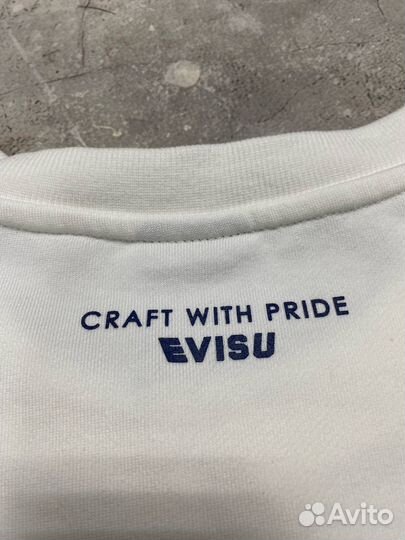 Evisu Logo Crewneck White