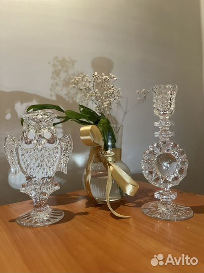 Подсвечник хрустальный