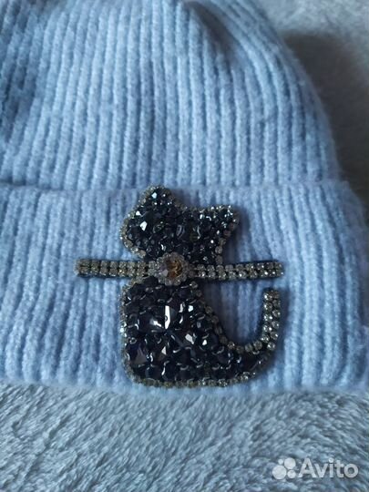 Шапка зимняя для девочки 3-5 годика