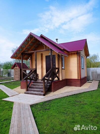 Баня на дровах у реки