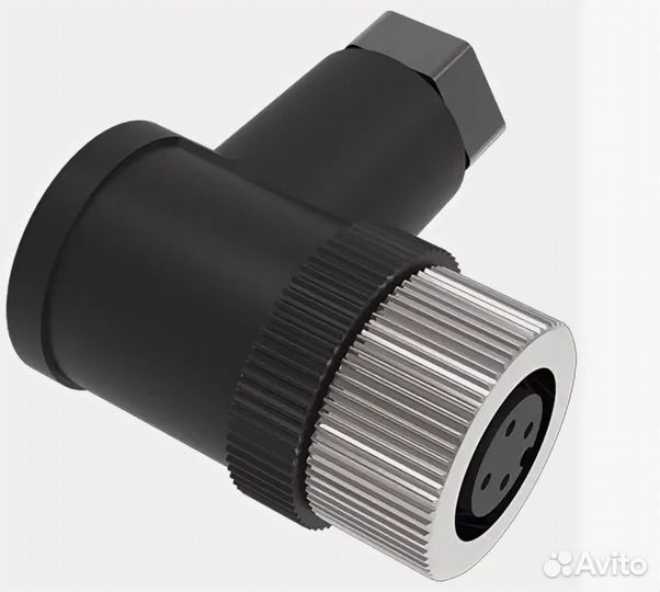 Разъем разборный винтовой lanbao QE12-N4G M12 4 pi