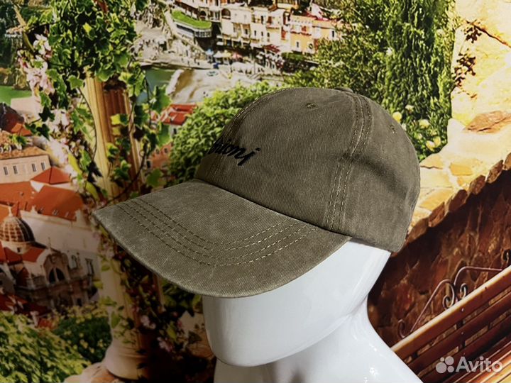 Летняя бейсболка Brioni олива