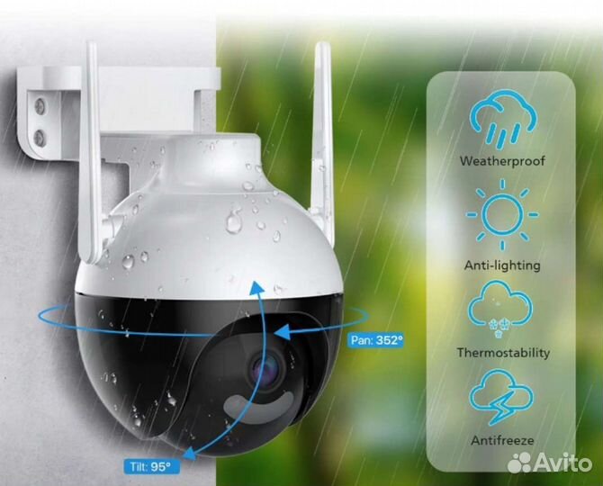 4 MP WiFi камера видеонаблюдения