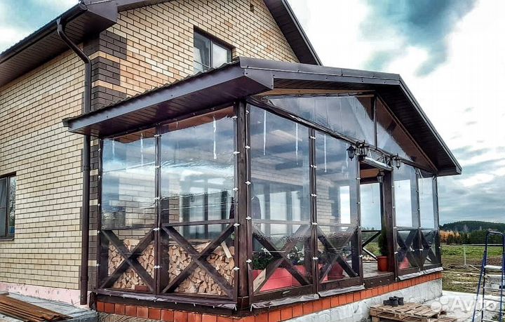 Мягкие окна пвх для террас