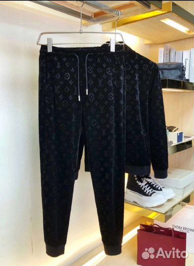 Спортивный костюм мужской louis vuitton велюр