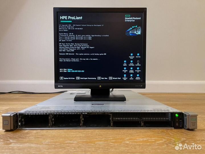 Сервер HP DL360 Gen9 8SFF 2x E5-2640v3 512GB
