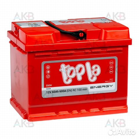Аккумулятор автомобильный Topla Energy 60R (600A 2