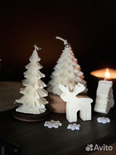 Свеча фигурная новогодняя