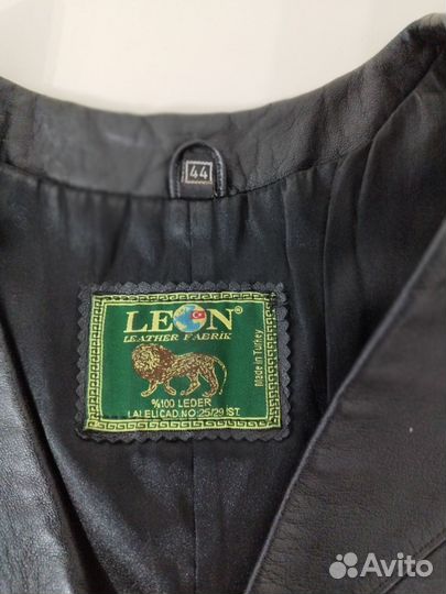 Жилет кожаный, женский.48- 50