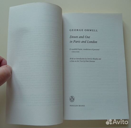 Книга George Orwell Down and Out in Paris and Lond