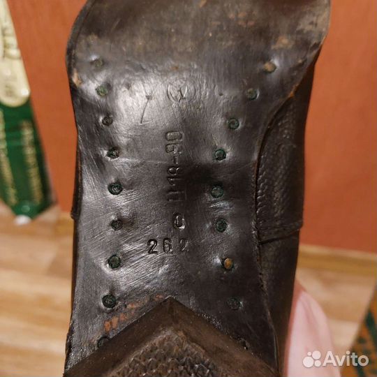 Лыжи с ботинками деревянные 190см, размер 40